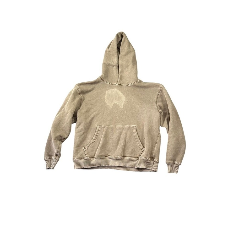 Elwood Distressed Core Hoodie Size Small Organic Cotton Sun Faded Vintage Brown